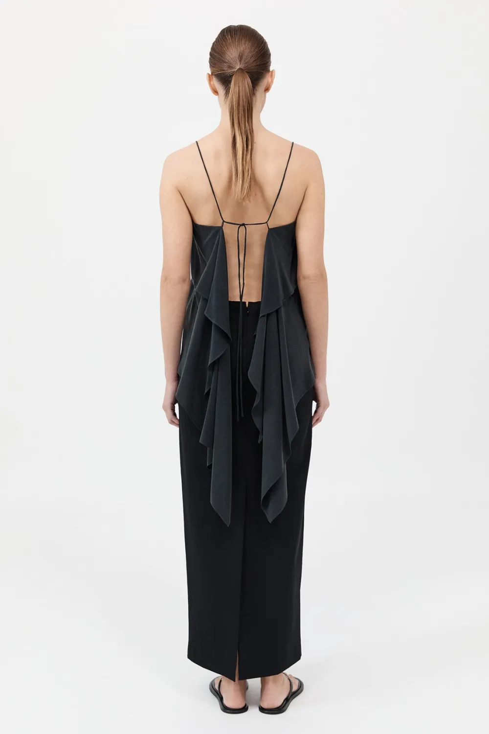 Silk Drape - Black|St. Agni Sale
