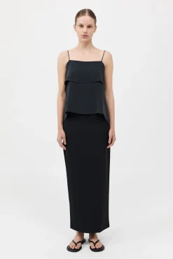 Silk Drape - Black|St. Agni Sale