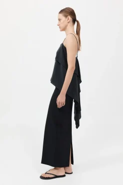 Silk Drape - Black|St. Agni Sale