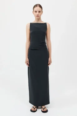 Silk Tuck Dress -|St. Agni Outlet
