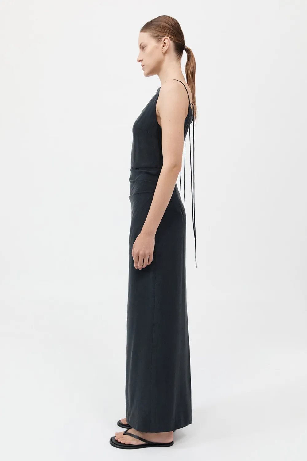 Silk Tuck Dress -|St. Agni Outlet