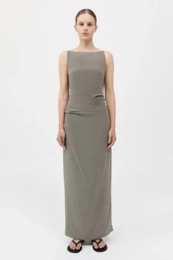 Silk Tuck Dress -|St. Agni Sale