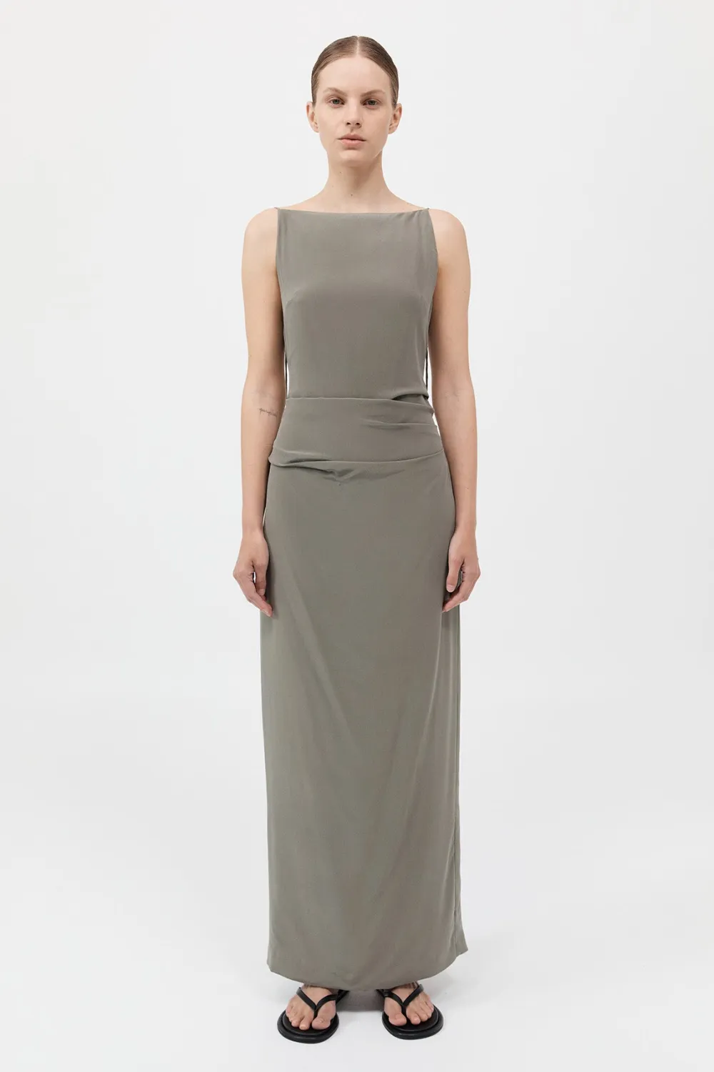 Silk Tuck Dress -|St. Agni Sale