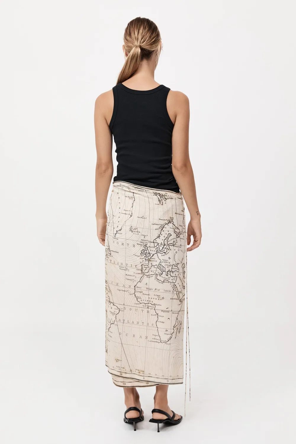 Silk Wrap Tie Skirt -|St. Agni Cheap
