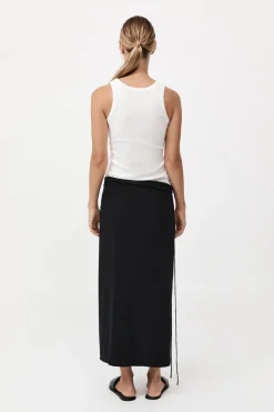 Silk Wrap Tie Skirt -|St. Agni New