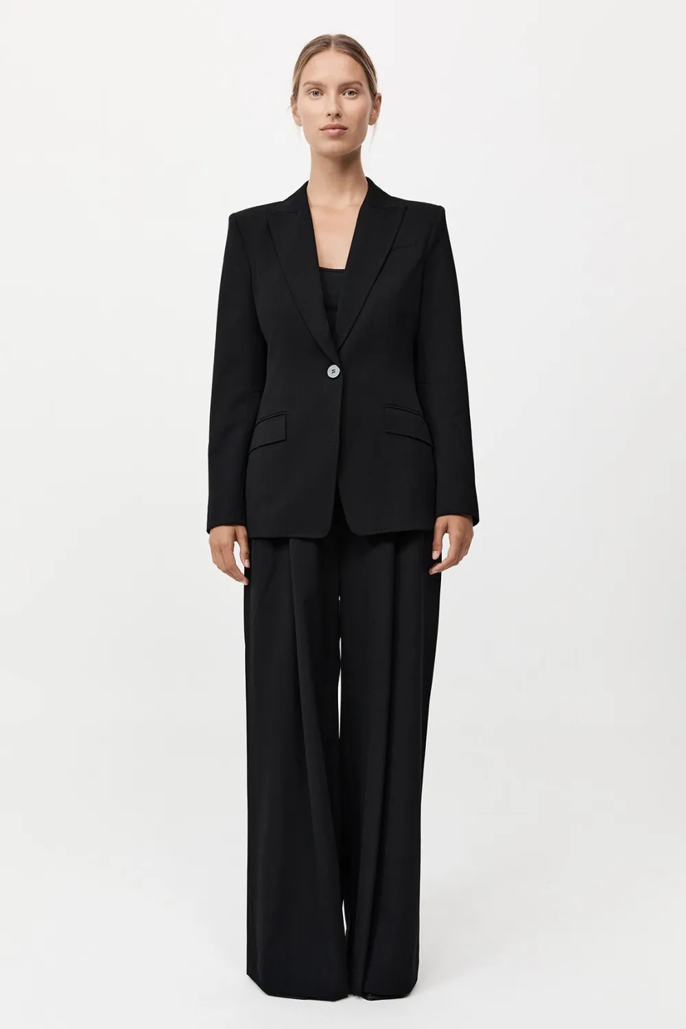 Slim Cut Out Blazer - Black|St. Agni Cheap