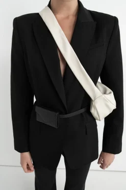 Slim Cut Out Blazer - Black|St. Agni Cheap