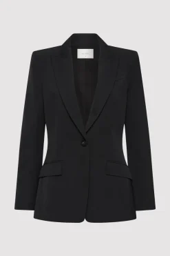 Slim Cut Out Blazer - Black|St. Agni Cheap