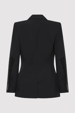 Slim Cut Out Blazer - Black|St. Agni Cheap