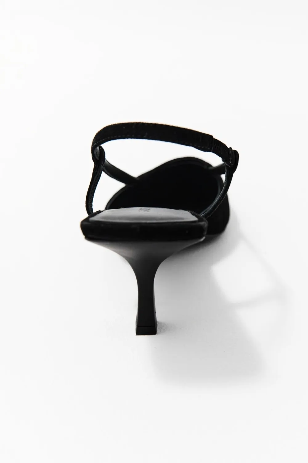 Sling Back Heel - Black|St. Agni Outlet