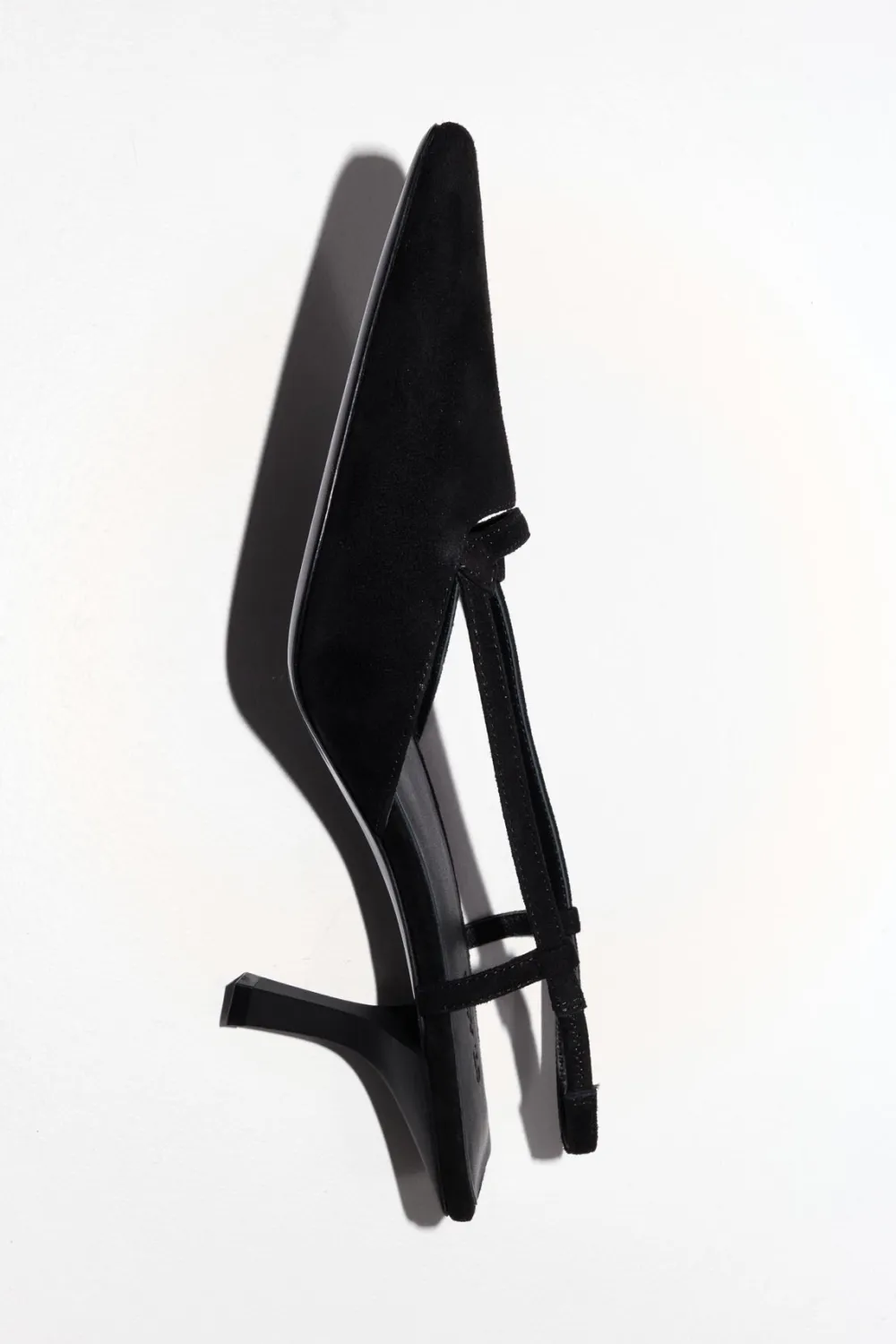 Sling Back Heel - Black|St. Agni Outlet