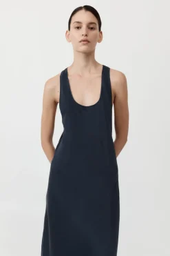 Soft Silk Bias Tank Dress -|St. Agni Outlet