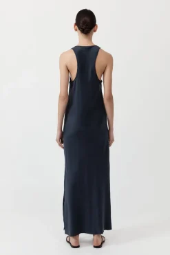 Soft Silk Bias Tank Dress -|St. Agni Outlet