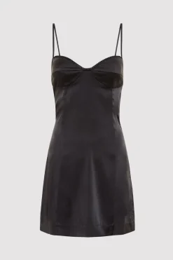 Soft Silk Cami Dress - Washed Black|St. Agni Shop