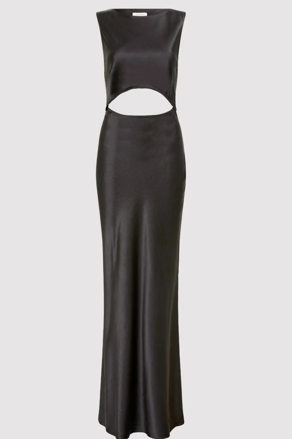 Soft Silk Cut Out Dress - Washed Black|St. Agni Clearance