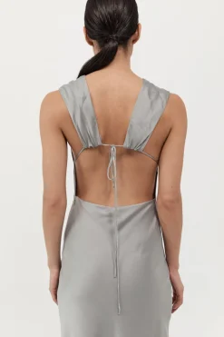 Soft Silk Rouleau Tie Dress -|St. Agni Online