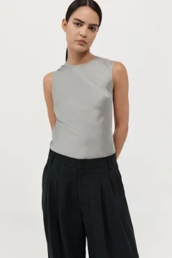 Soft Silk Rouleau Tie Top -|St. Agni Flash Sale