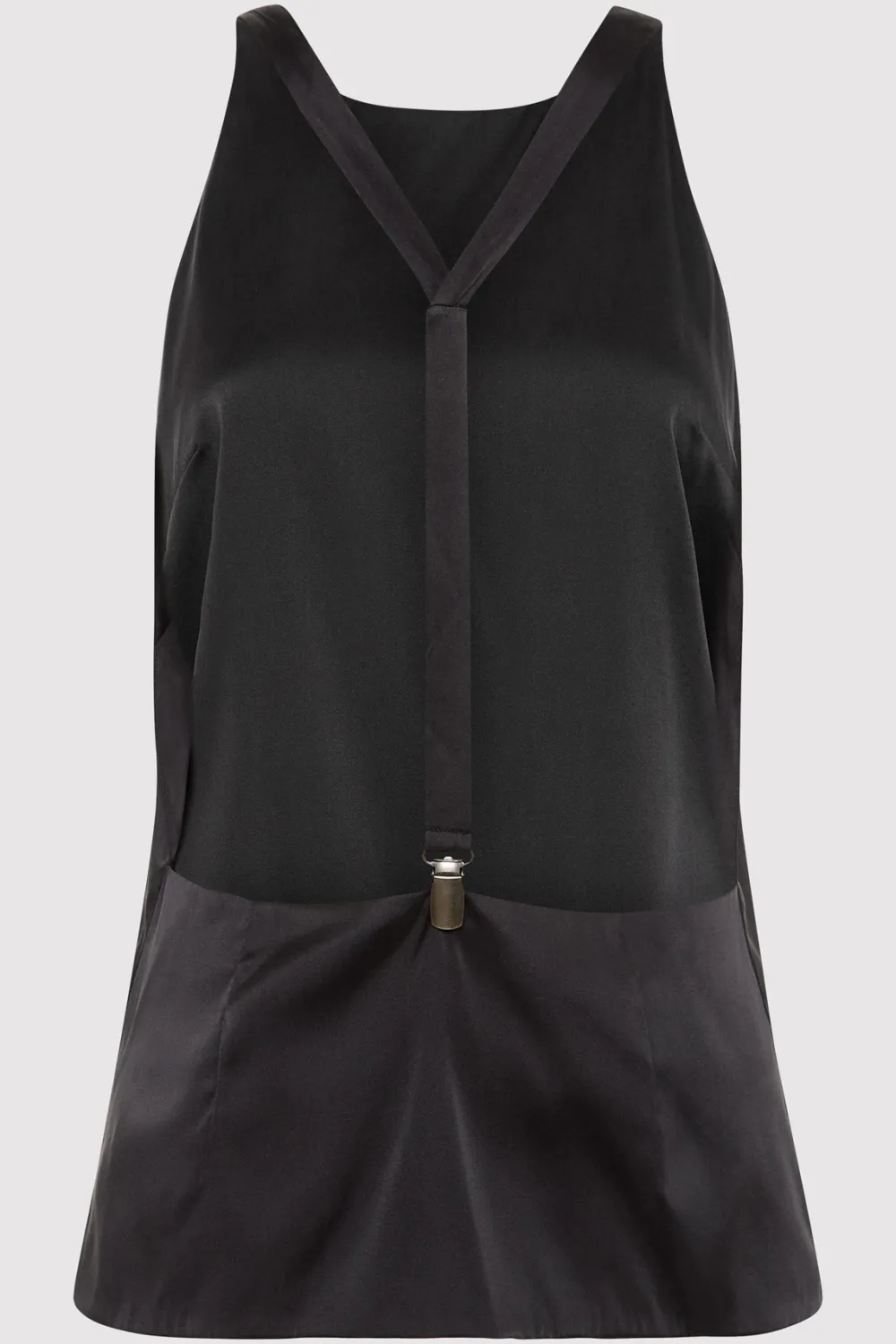 Soft Silk Suspender Top -|St. Agni Hot