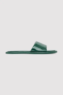Soft Slipper - Patent Deep Green|St. Agni Outlet