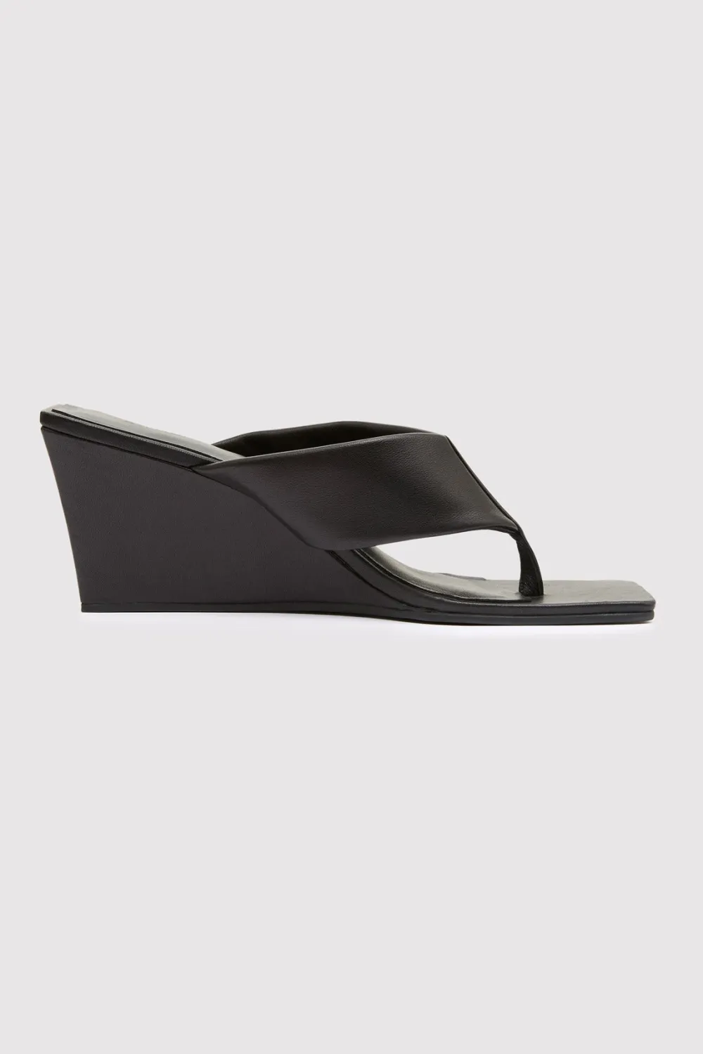 Soft Thong Wedge - Black|St. Agni Online