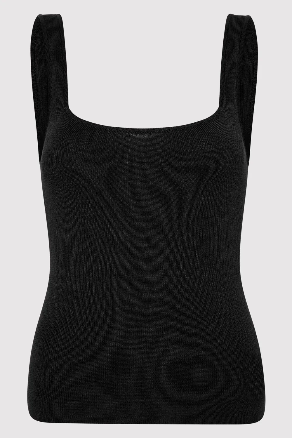 Square Neck Knit Singlet -|St. Agni Best Sale