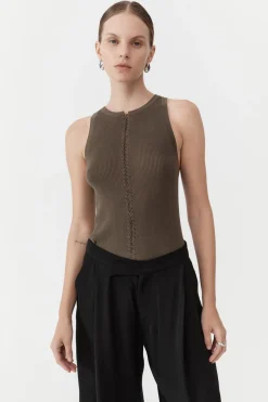 Stitch Detail Tank -|St. Agni Cheap