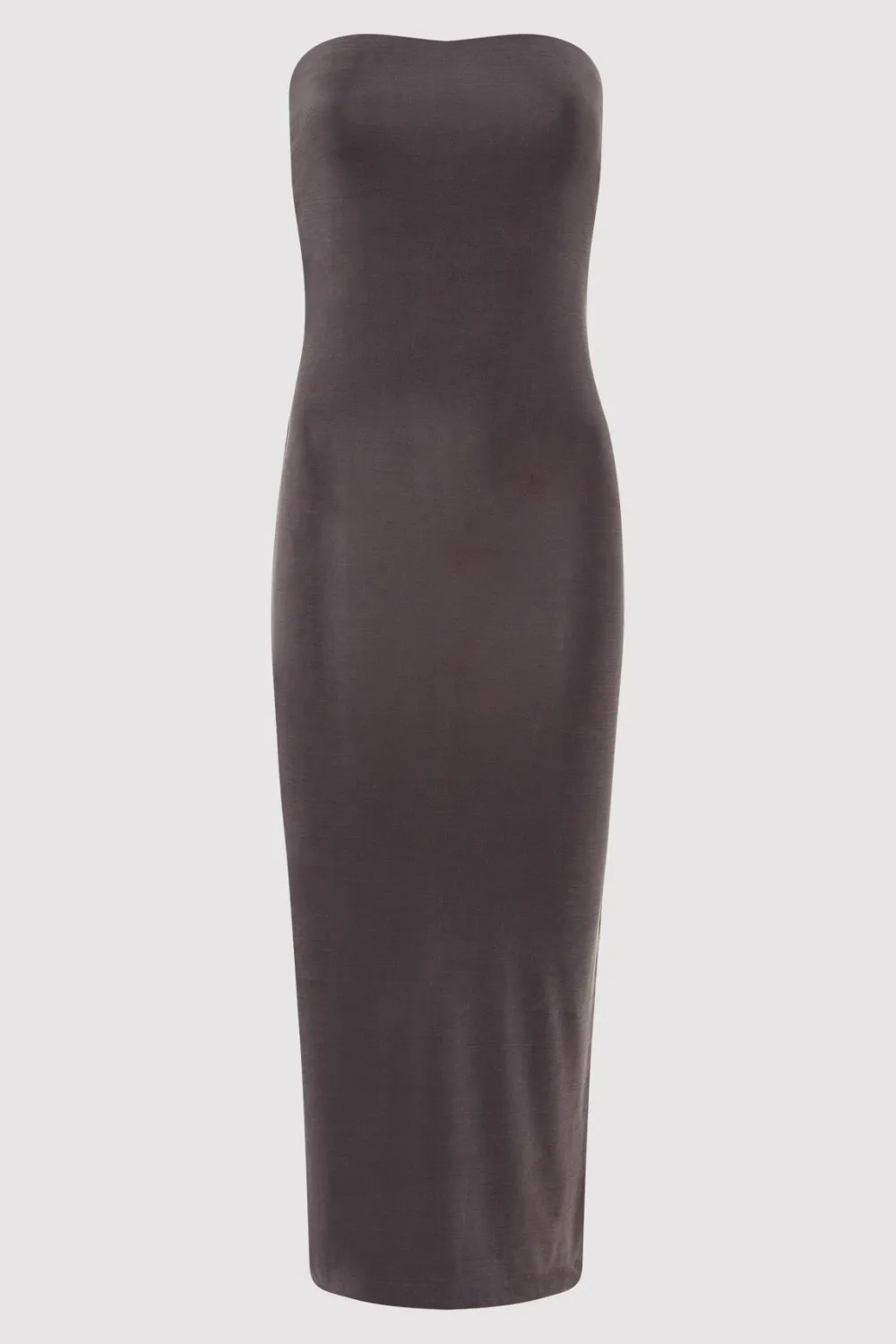 Strapless Jersey Midi Dress - Graphite|St. Agni Clearance