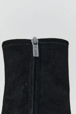 Suede Ankle Boot - Black|St. Agni Cheap