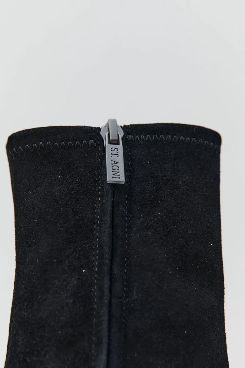 Suede Ankle Boot - Black|St. Agni Cheap
