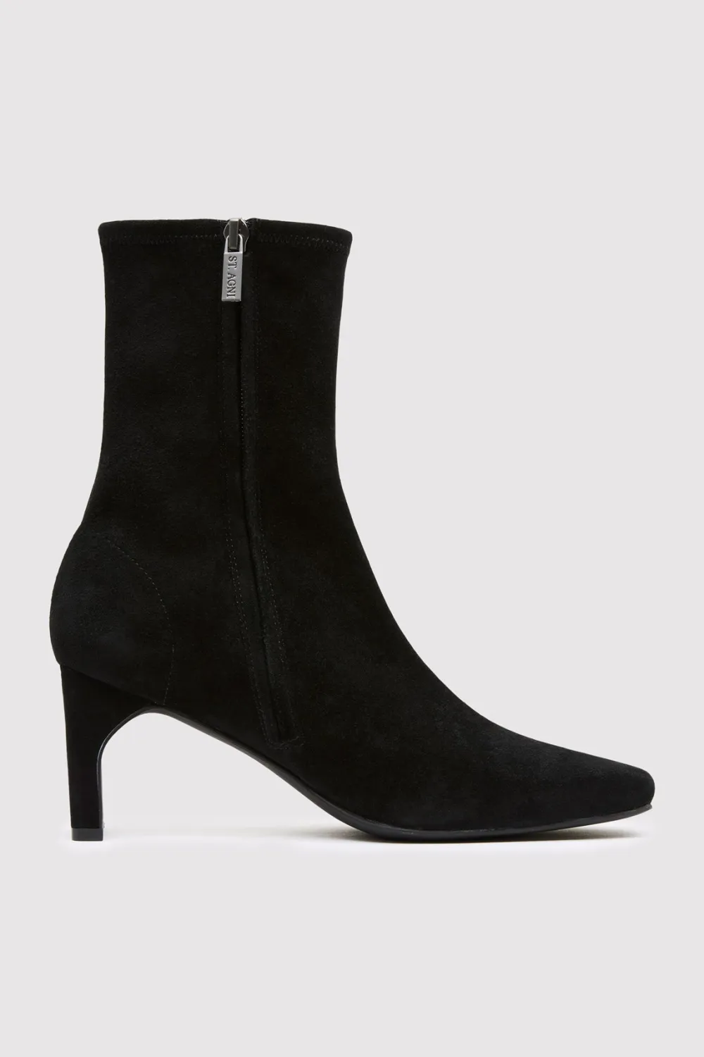 Suede Ankle Boot - Black|St. Agni Cheap