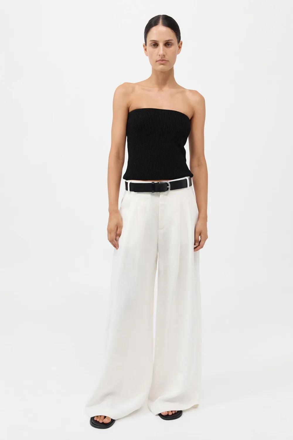 Tailored Linen Pants -|St. Agni Online