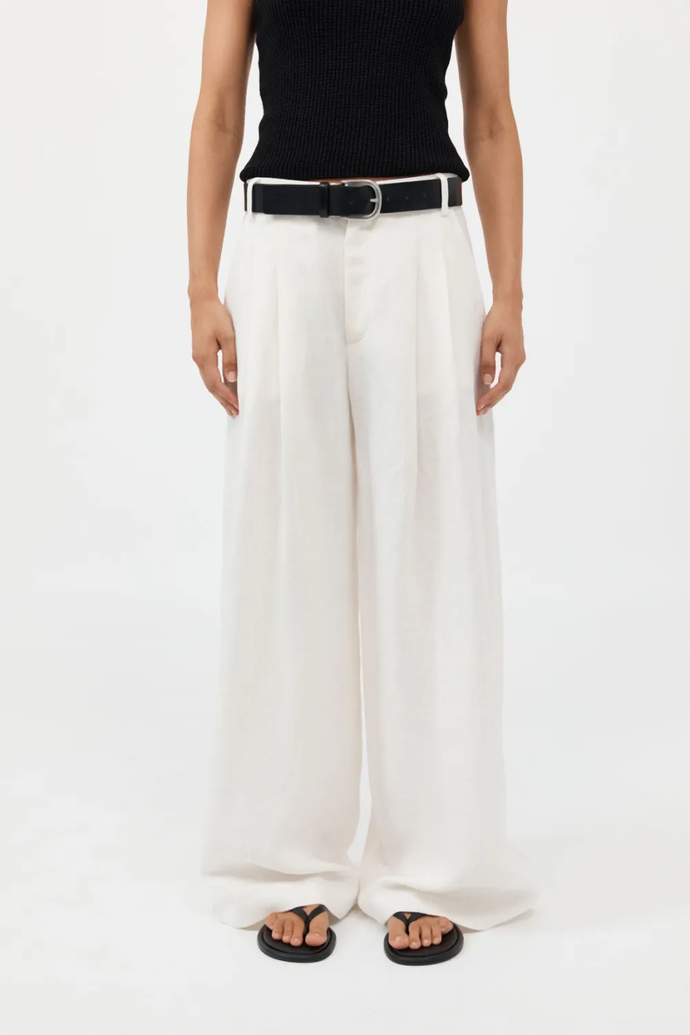 Tailored Linen Pants -|St. Agni Online