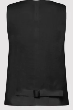 Tailored Linen Vest -|St. Agni New