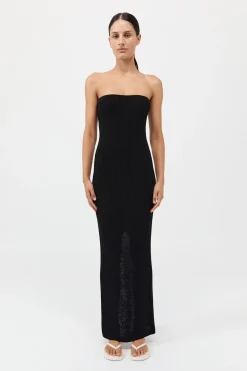 Textured Knit Column Dress -|St. Agni Shop