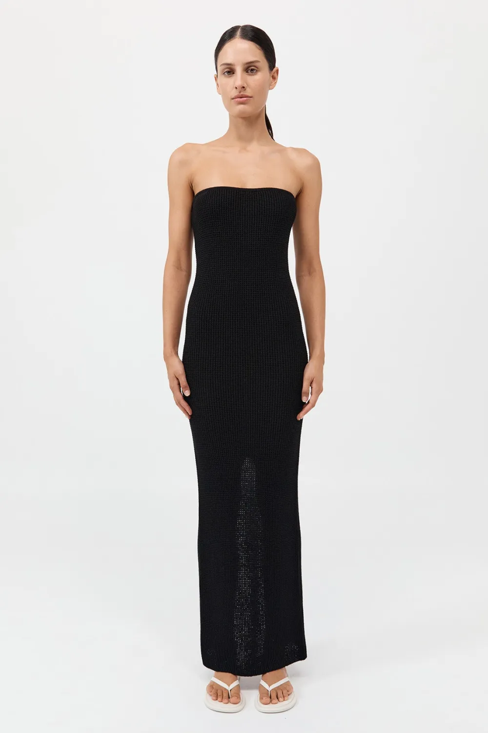 Textured Knit Column Dress -|St. Agni Shop