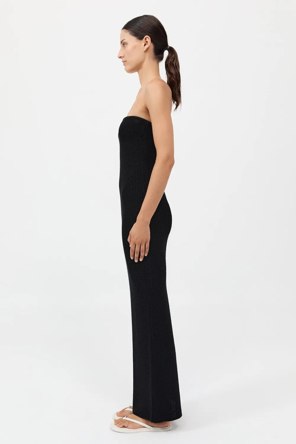 Textured Knit Column Dress -|St. Agni Shop