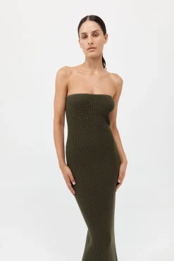 Textured Knit Column Dress -|St. Agni Discount