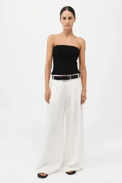 Textured Knit Strapless Top -|St. Agni Outlet
