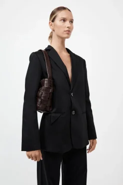 Textured Mini Woven Tote -|St. Agni New