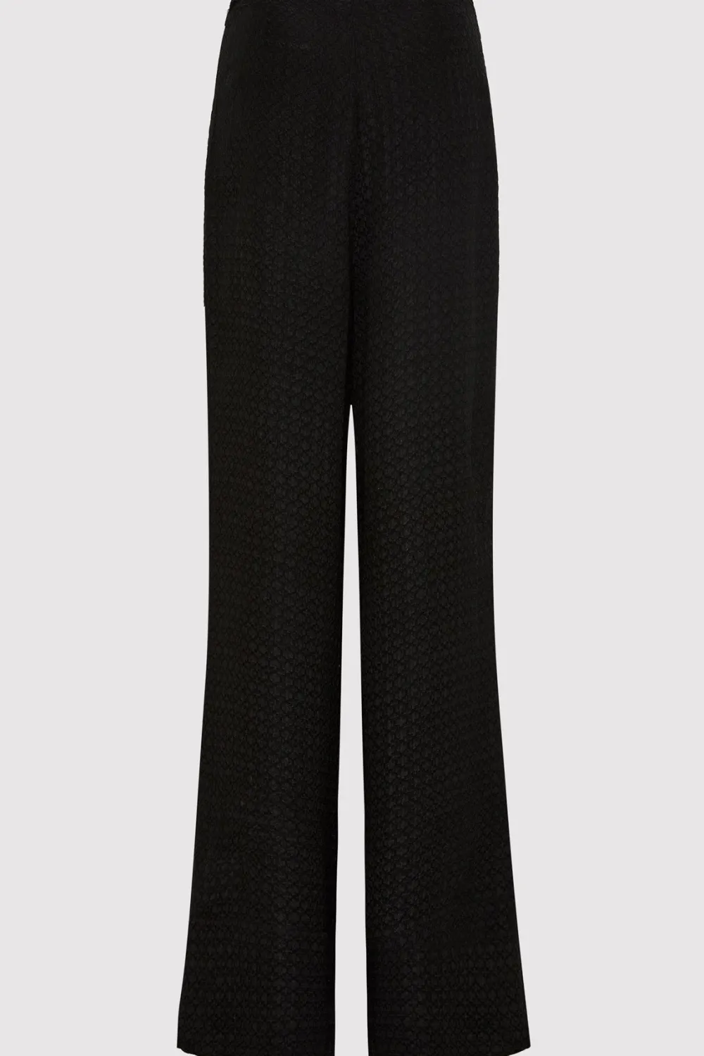 Textured Silk Pants - Black|St. Agni Shop