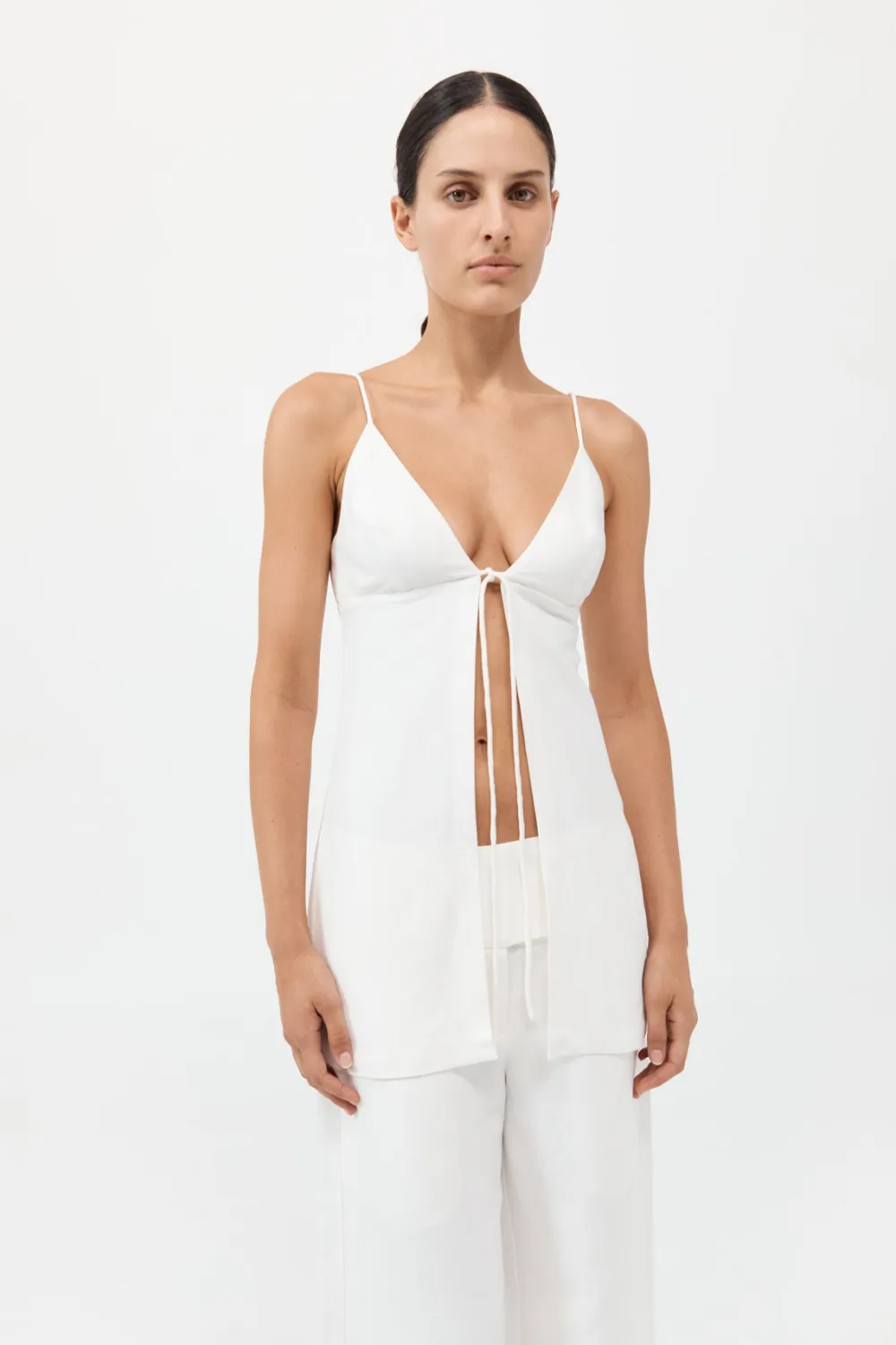 Tie Front Top -|St. Agni New