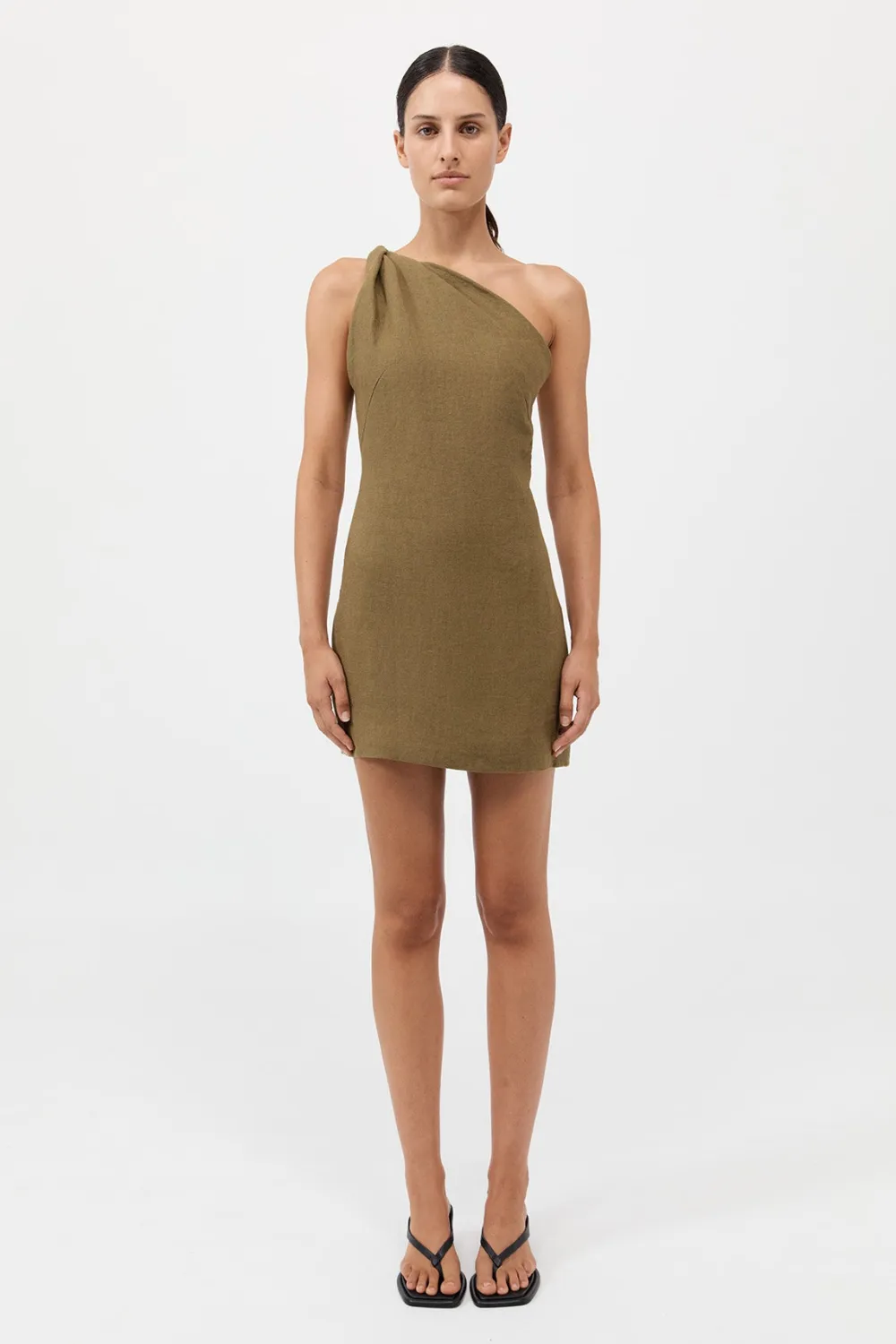 Twisted Linen Mini Dress -|St. Agni Cheap