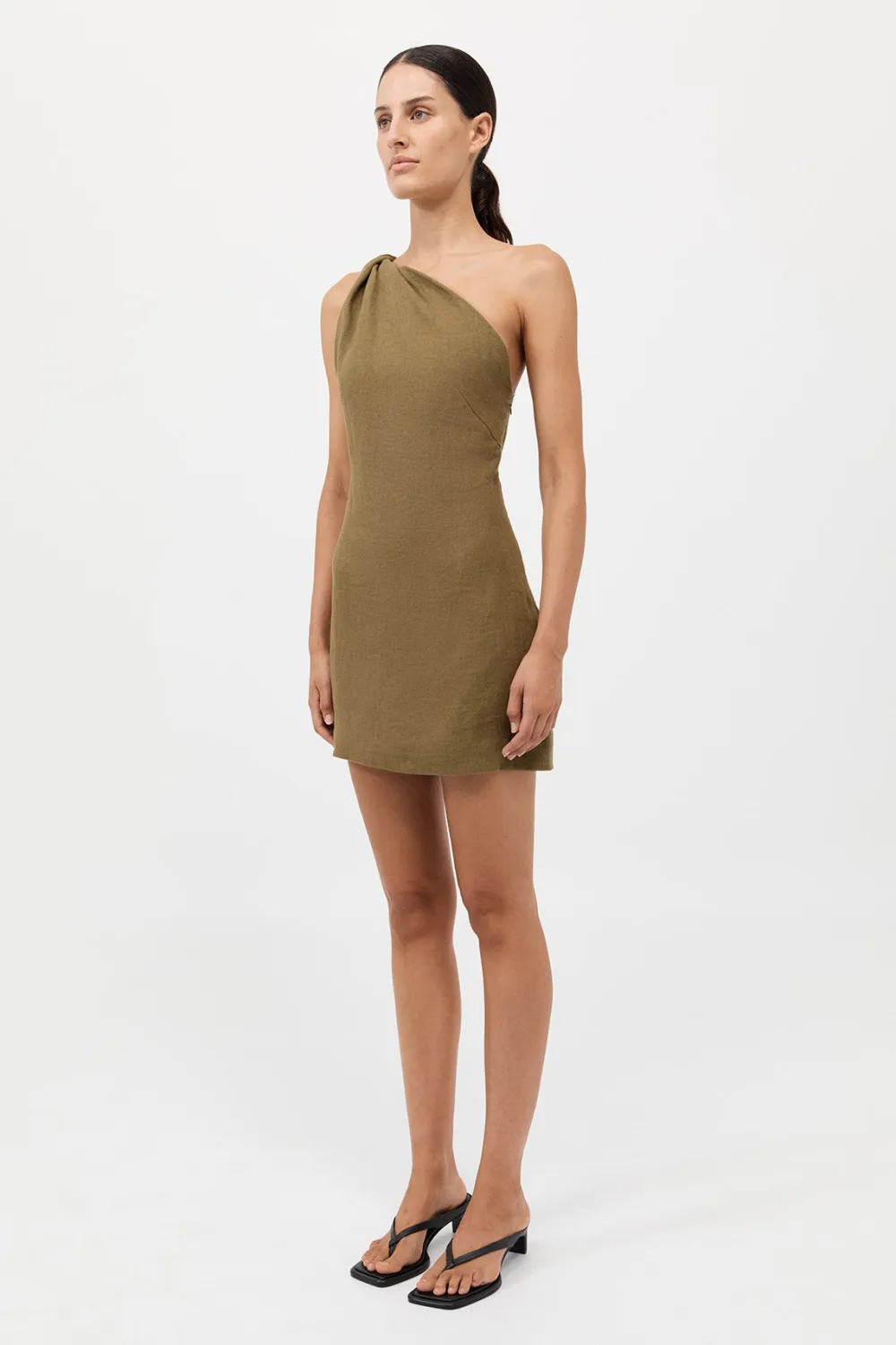 Twisted Linen Mini Dress -|St. Agni Cheap