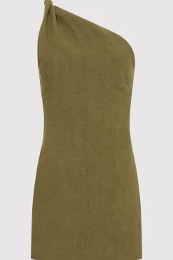 Twisted Linen Mini Dress -|St. Agni Cheap
