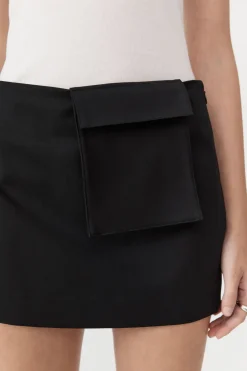 Utilitarian Pocket Mini Skirt -|St. Agni New