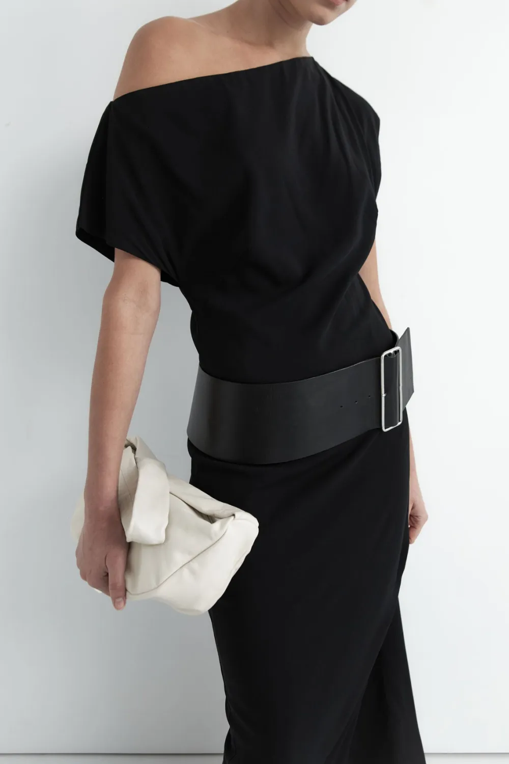 Wide Belt - Black|St. Agni Cheap