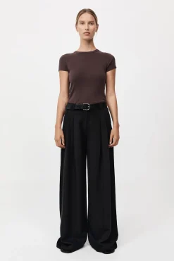 Wide Leg Pleat Pants -|St. Agni Cheap