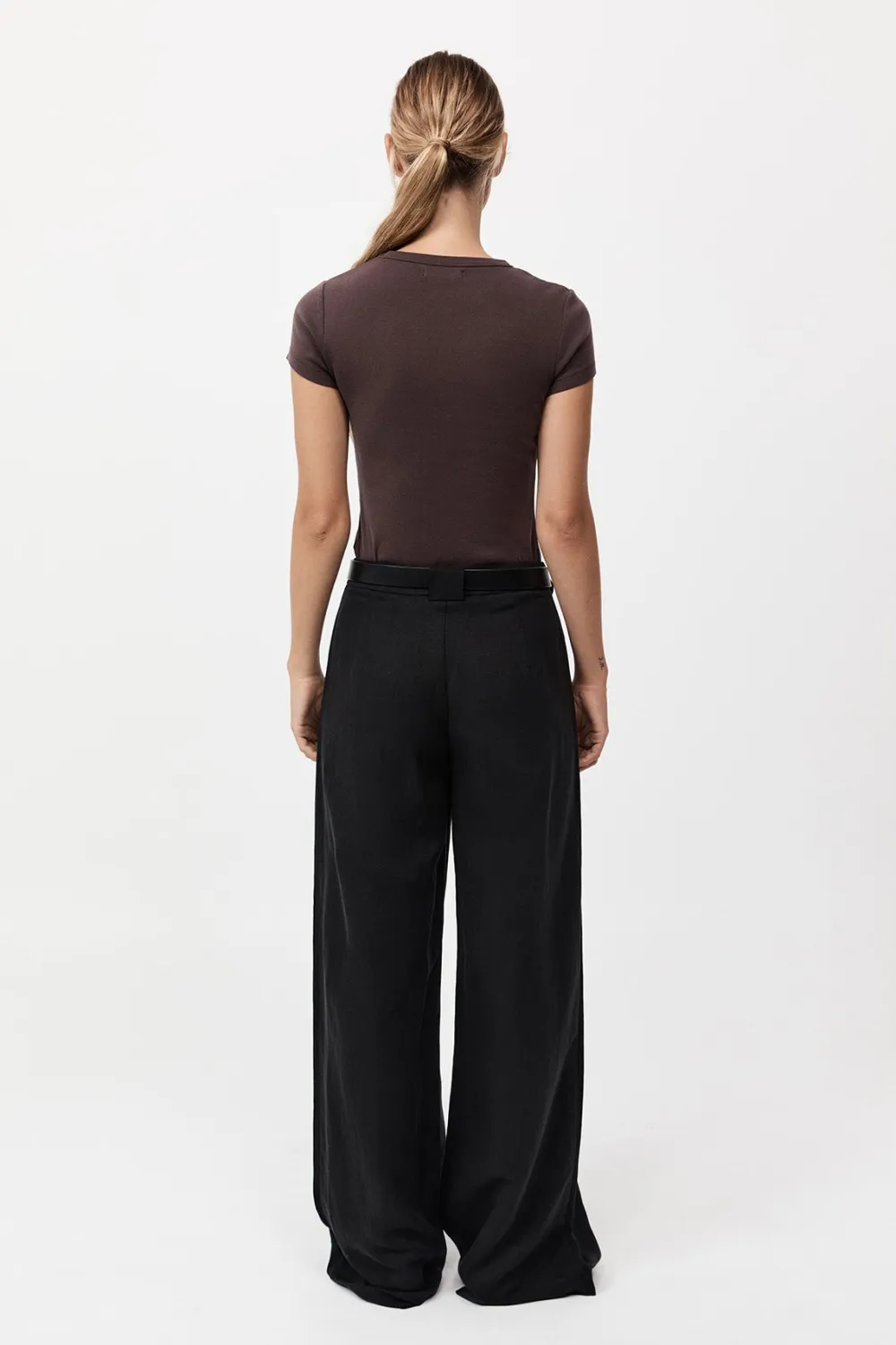 Wide Leg Pleat Pants -|St. Agni Cheap