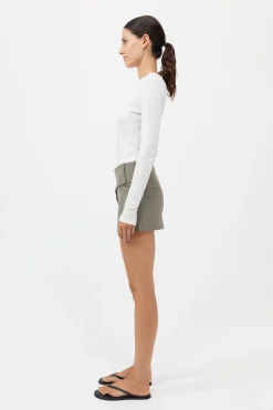Wide Waistband Mini Skirt -|St. Agni Shop