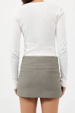 Wide Waistband Mini Skirt -|St. Agni Shop